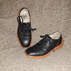JOHN FLUEVOG FUTURE ANGELS Orange Black Leather Y2K Shoes Sneaker-Sz 7-Excellent